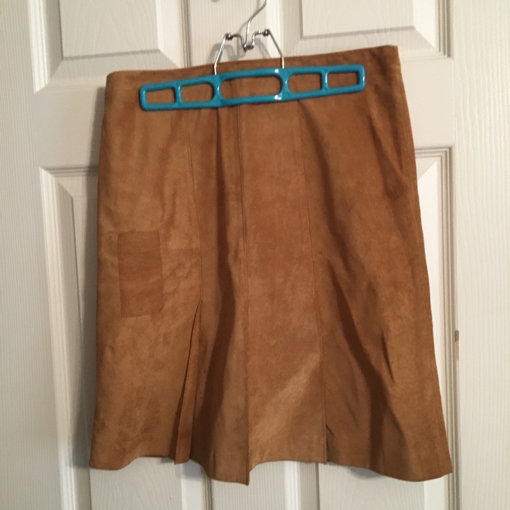Ann Taylor Loft suede skirt